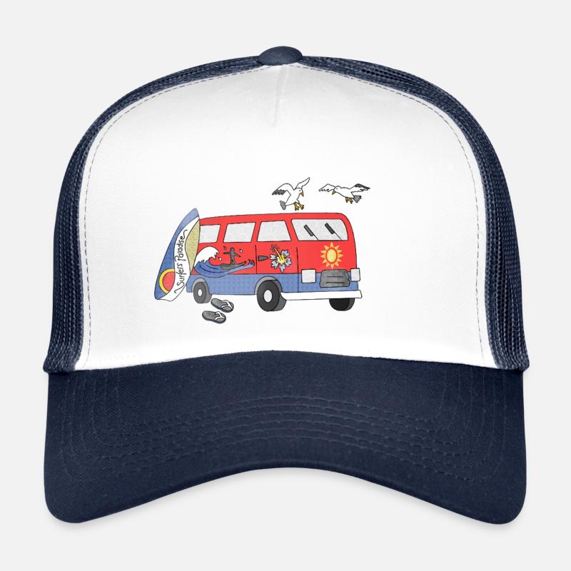 Ride the Tide Surf and Camper Trucker Cap
