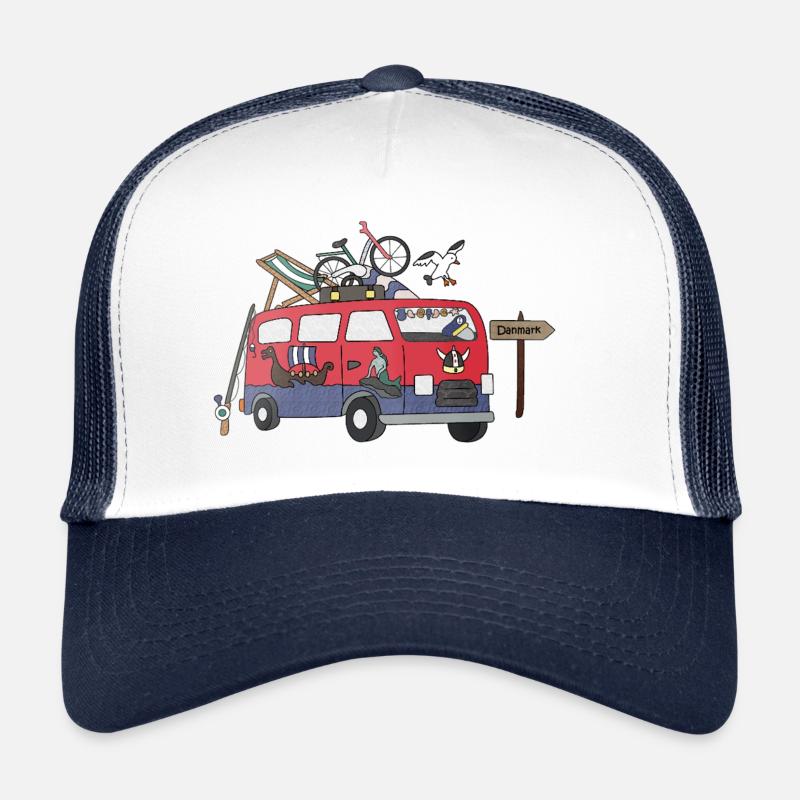 Camper Hygge Denmark - Trucker Cap - white/navy