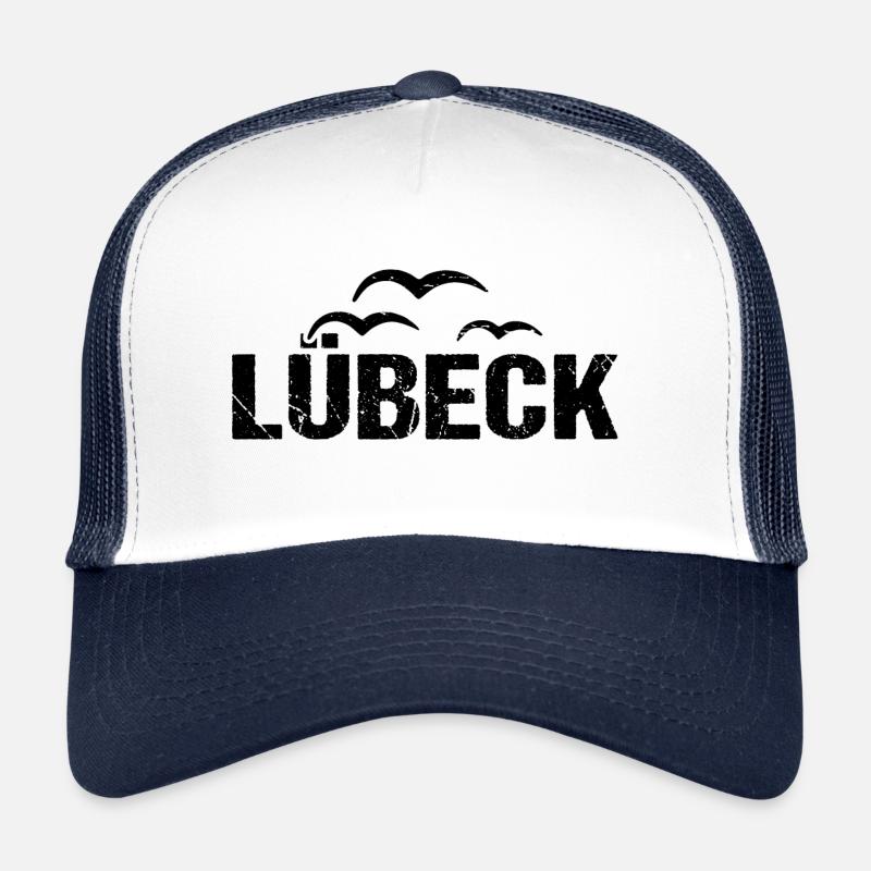 Lübeck Möwen Hansestadt - Trucker Cap - Weiß/Navy