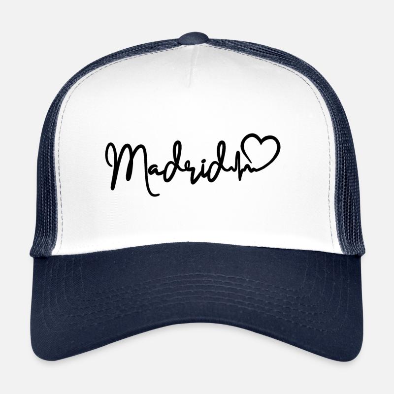 Madrid Heartbeat Espagne Capitale Casquette trucker 