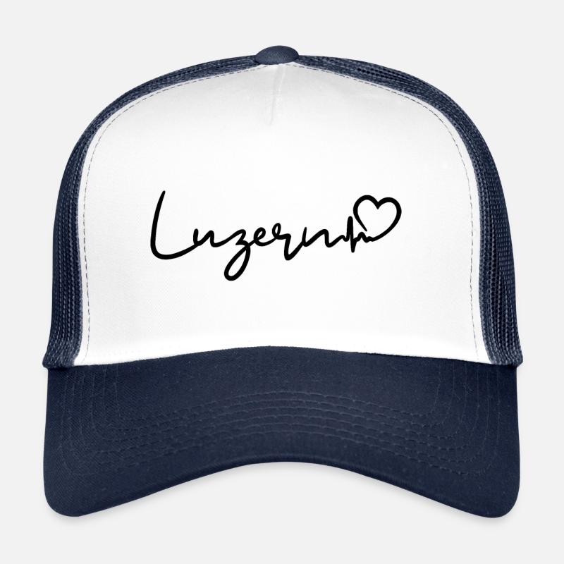 Lucerne Heartbeat Suisse Casquette trucker 