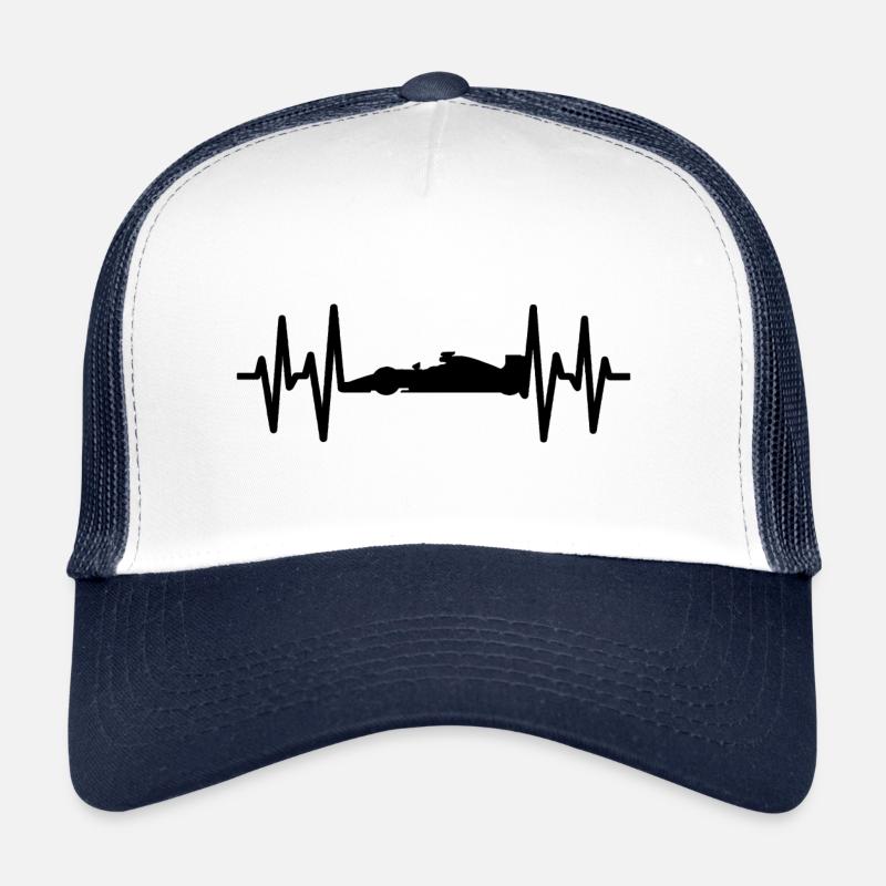 Formula racing racing car heartbeat Trucker Cap