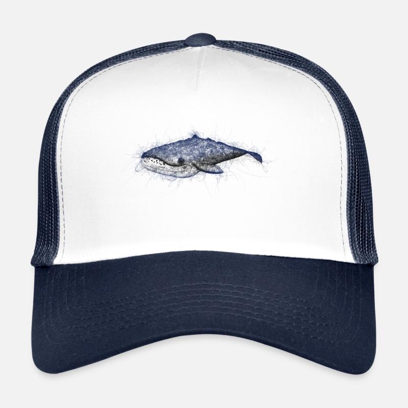 Zeichnung Wal Trucker Cap
