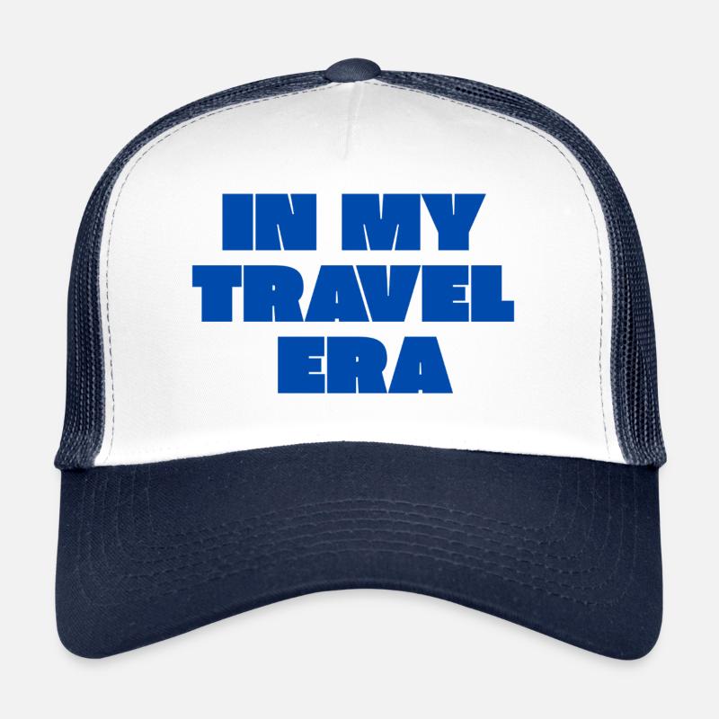 IN MY TRAVEL ERA - Trucker Cap - Weiß/Navy