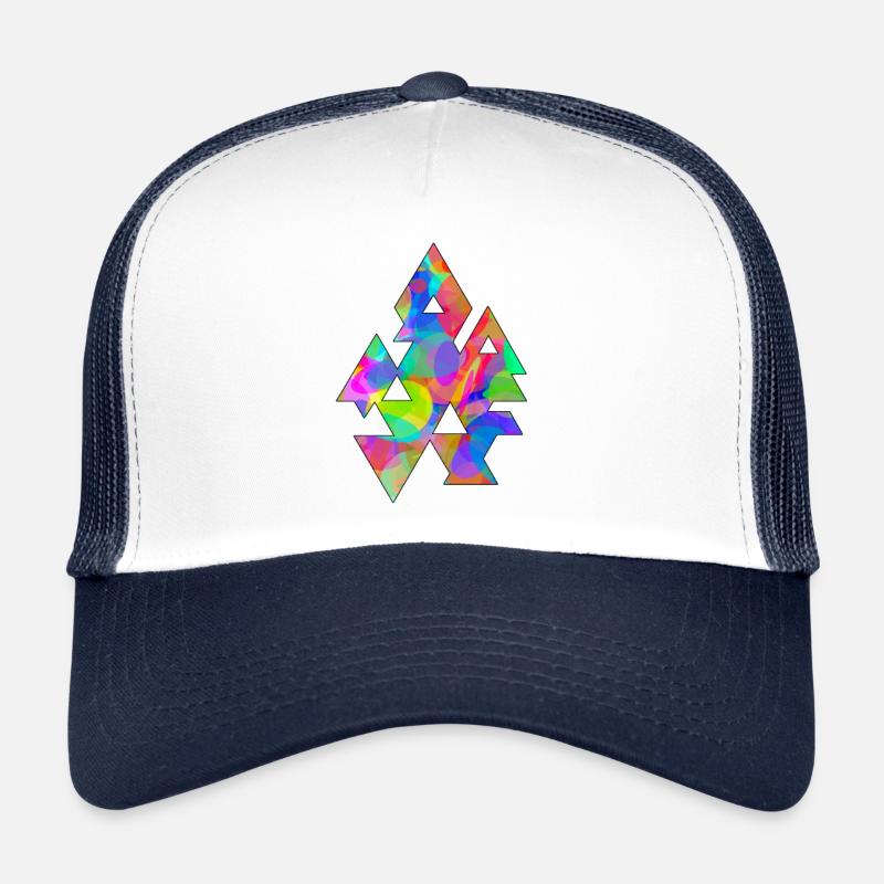 Triangles et cercles Casquette trucker 
