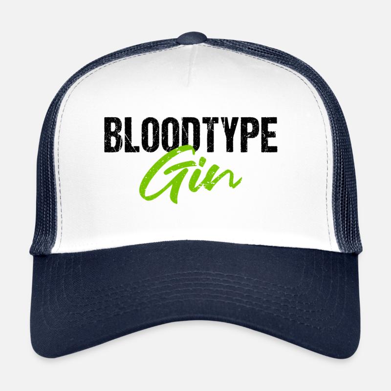 Bloodtype Gin Ginliebhaber Trucker Cap