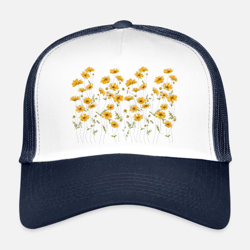 Daisy, Flower Meadow, Garden Trucker Cap