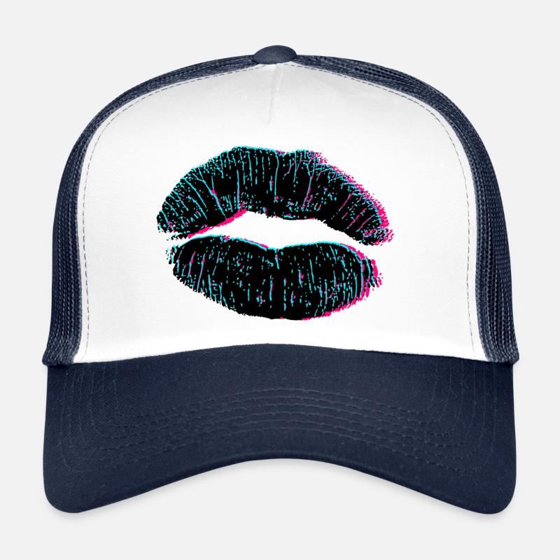 Lippen 3D Kuss Trucker Cap