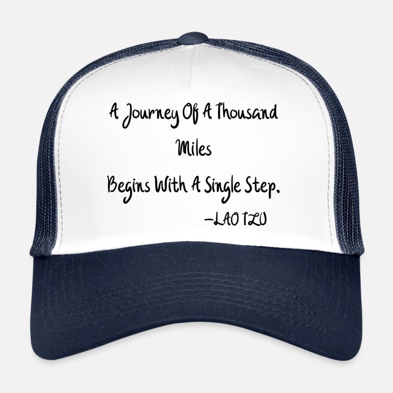 Le voyage de mille milles commence par un chant Casquette trucker 