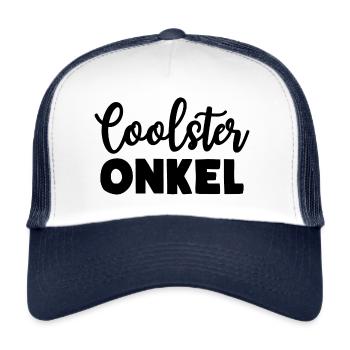 Coolster Onkel - Trucker Cap - Weiß/Navy - Vorne