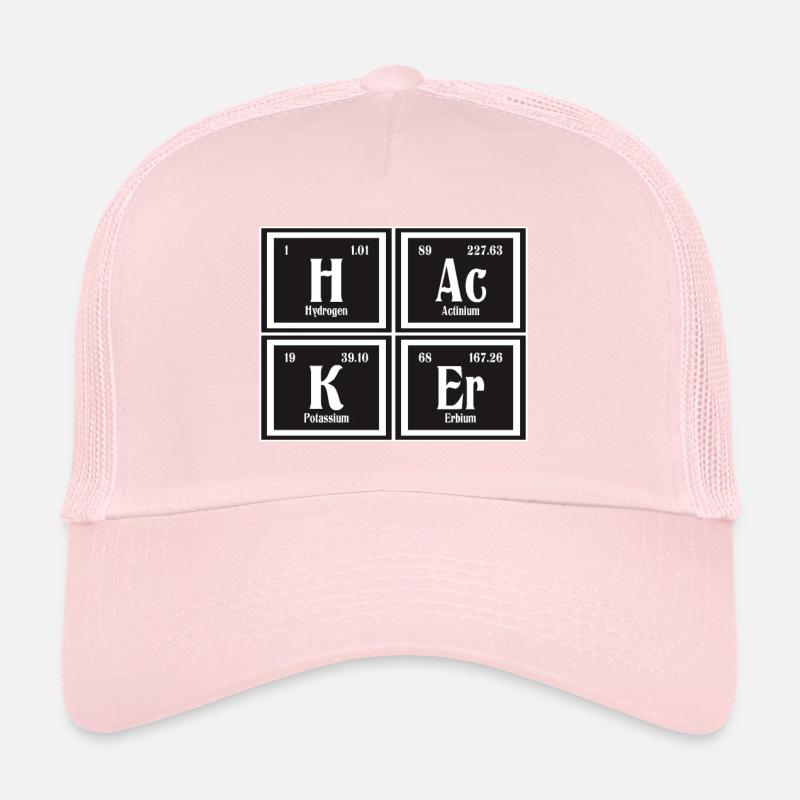 | hacker Tableau périodique des éléments Casquette trucker 
