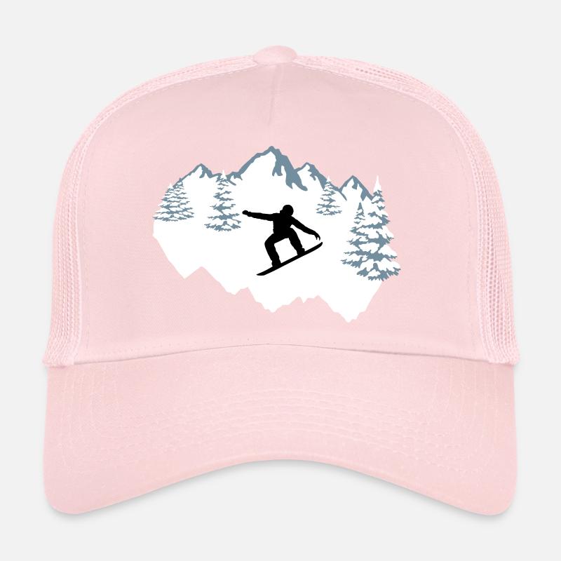 Snowboarder, Snowboard, Snowboard Casquette trucker 
