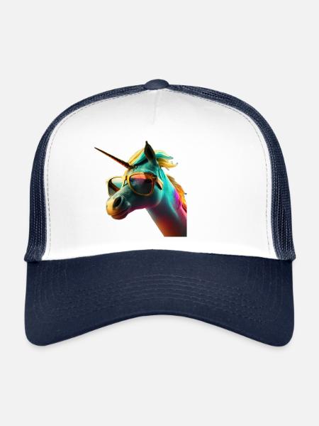 Unicorn - Trucker Cap - Weiß/Navy