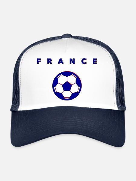 FRANCE NATIONAL FOOTBALL TEAM - Trucker Cap - white/navy - Front