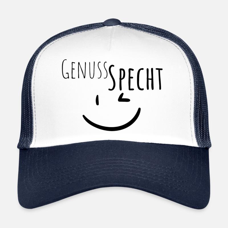 Genussspecht - Trucker Cap - Weiß/Navy