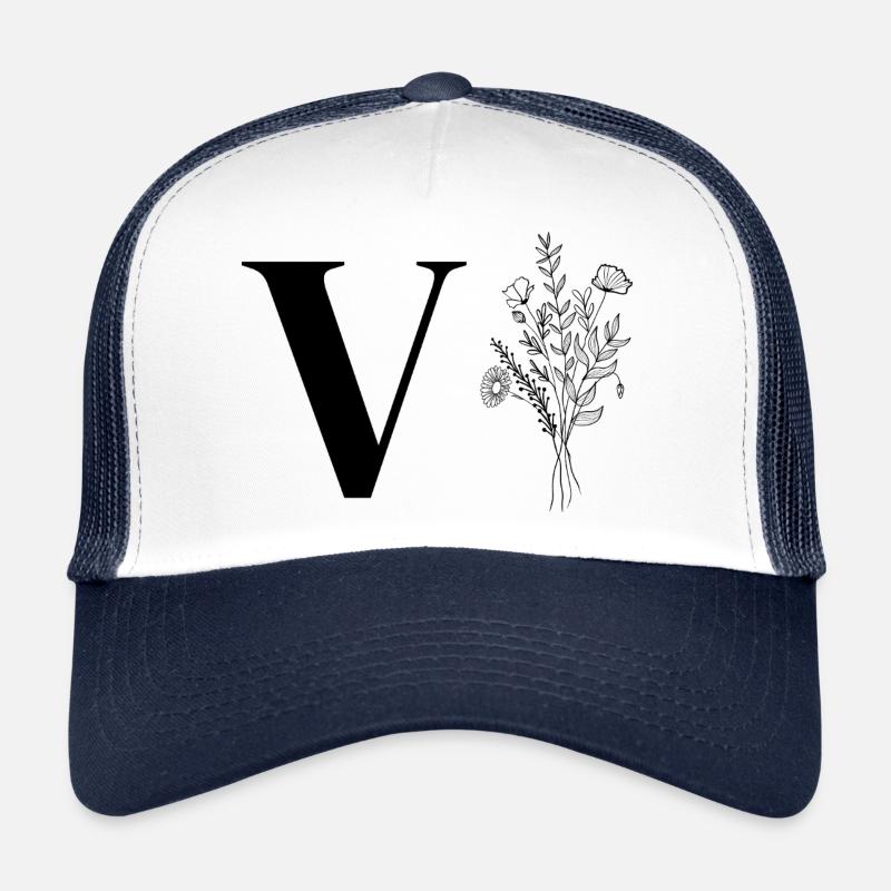 Minimalistische Blumen Trucker Cap