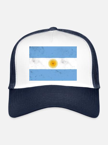 Flag of Argentina – Symbol of Pride and Freedom - Trucker Cap - white/navy - Front