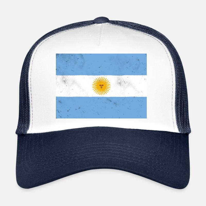 Drapeau de l’Argentine – symbole de fierté et de liberté Casquette trucker 