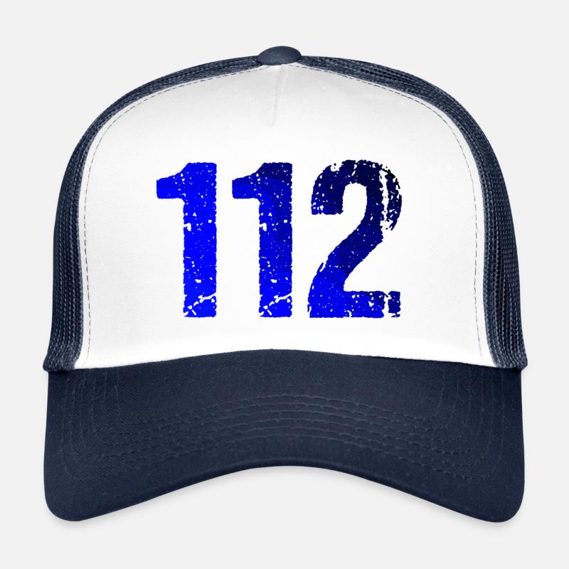 112 Blaulicht Notfall Rettung Trucker Cap