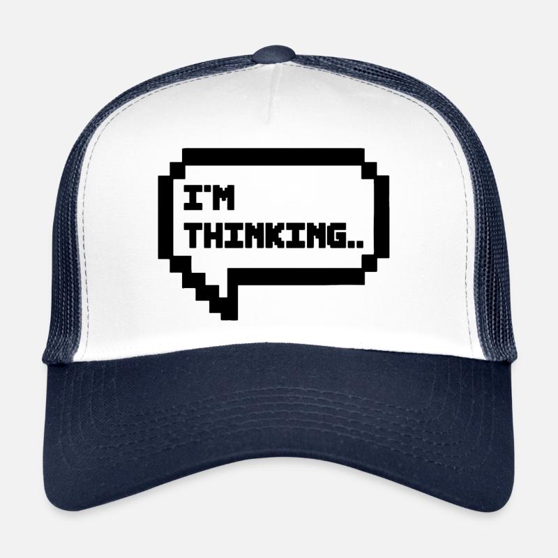 IM THINKING Ordinateur Humour 8Bit Pixel Casquette trucker 