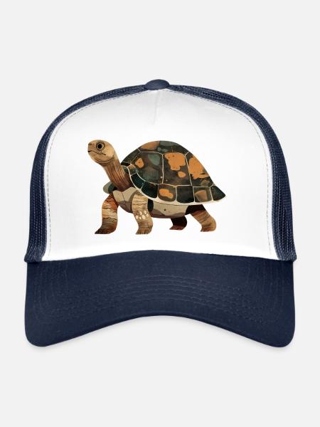 Tortue - Casquette trucker - blanc/marine