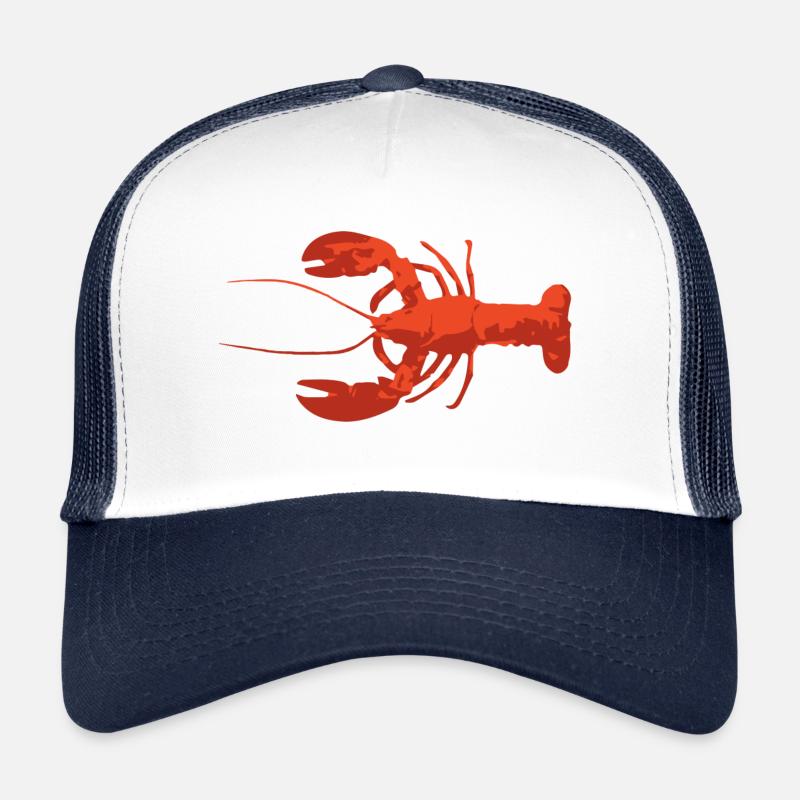 lobster - Trucker Cap - white/navy