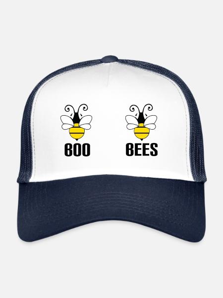 BOO BEES - Trucker Cap - white/navy - Front