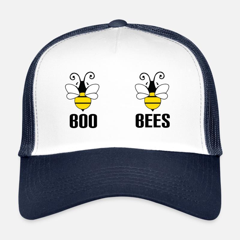 BOO BEES - Trucker Cap - Weiß/Navy