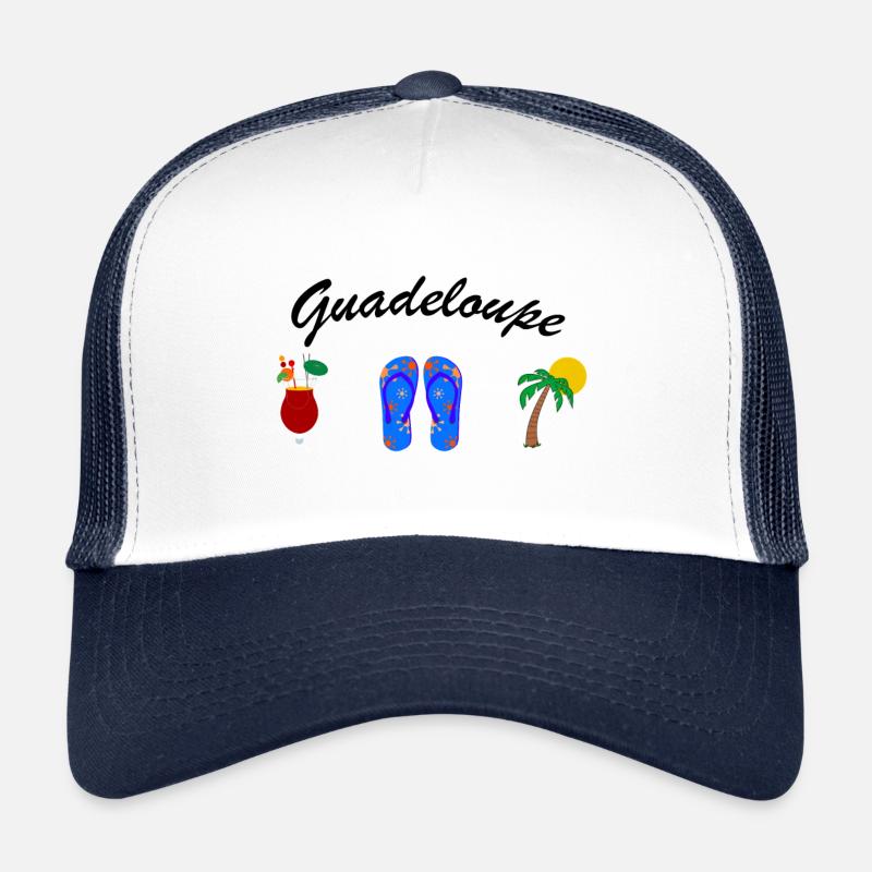 Tee shirt Guadeloupe gwada soleil rhum mer plage Casquette trucker 