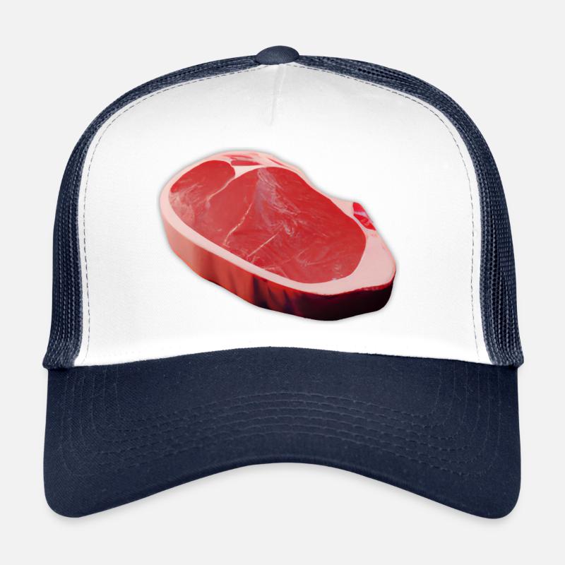 Comic Steak as 3D Art - Meat Gift Idea Trucker Cap