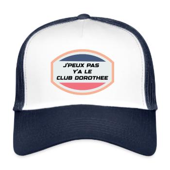 I LOVE DOROTHEE - Casquette trucker  - blanc/marine - Devant