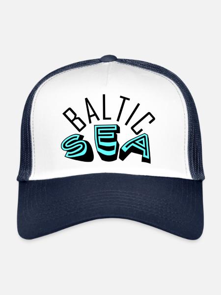 Baltic sea 1 - Trucker Cap - white/navy - Front