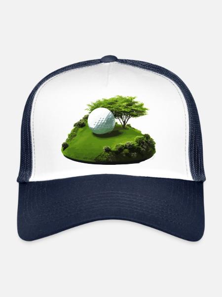 l’île Gulf - Casquette trucker  - blanc/marine - Devant