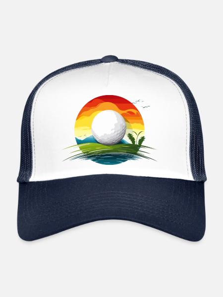 Golf! - Trucker Cap - white/navy - Front