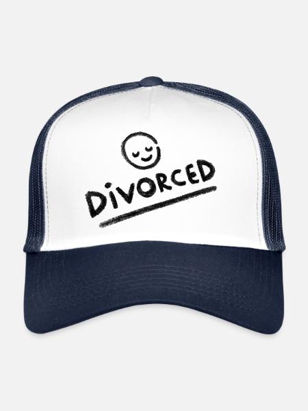 Divorced - Trucker Cap - white/navy - Front