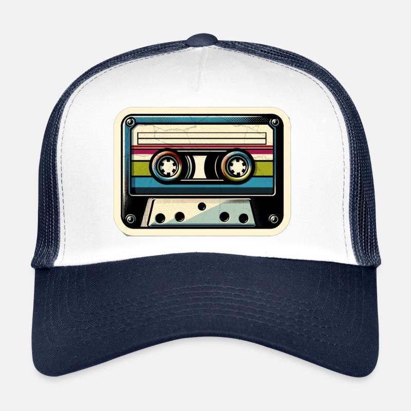 Autocollant de cassette rétro Casquette trucker 