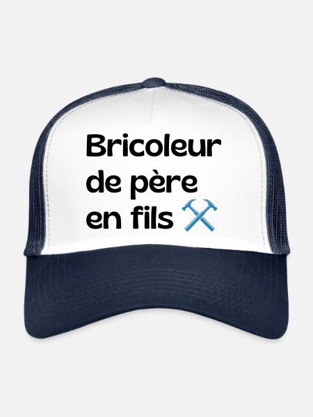 Handyman from father to son - dad gift - Trucker Cap - white/navy - Front