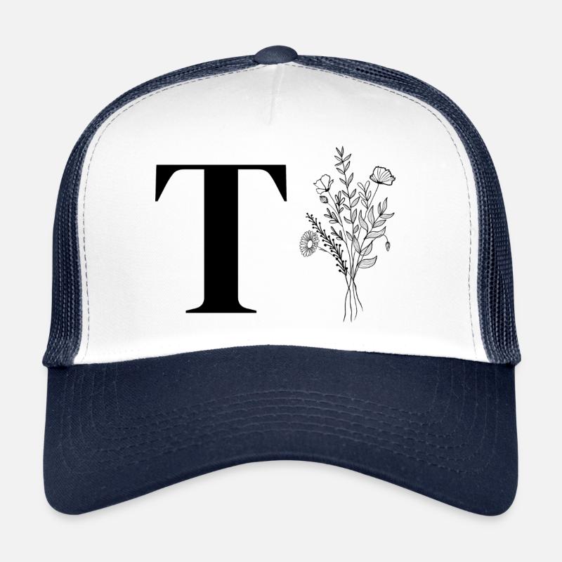 Minimalistisches Blumenmuster Trucker Cap