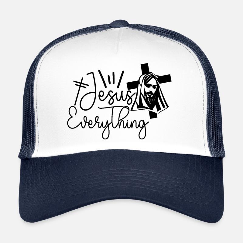 Jesus - Trucker Cap - white/navy