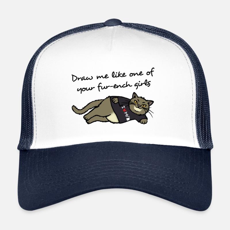 Dessine-moi comme l’une de tes filles ronronnantes Casquette trucker 