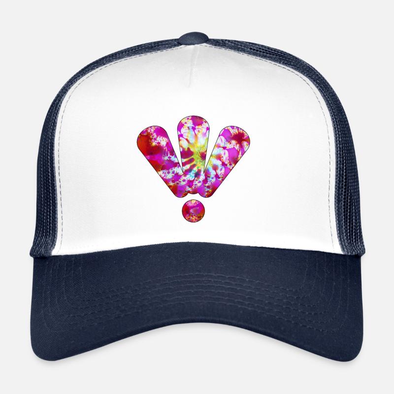 Drei Ausrufezeichen Lila Trucker Cap