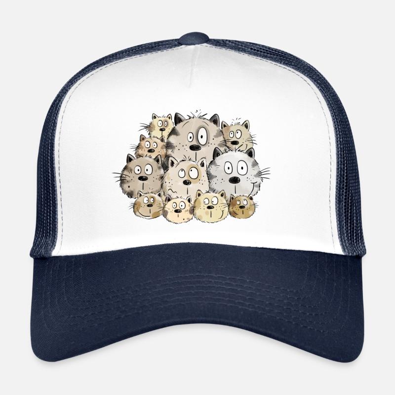 Chats drôles I chaton chat cadeau me manque Casquette trucker 