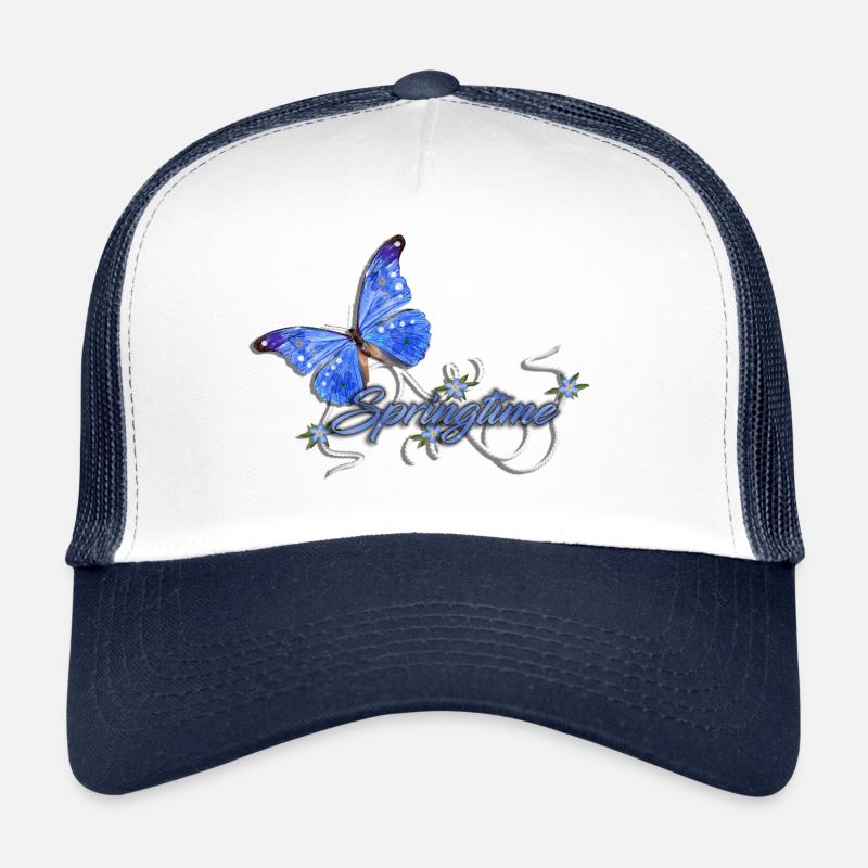 Sunny Springtime - Trucker Cap - white/navy
