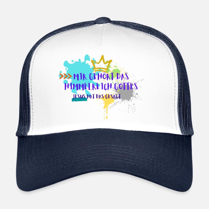 Himmelreich Gottes - Trucker Cap - Weiß/Navy