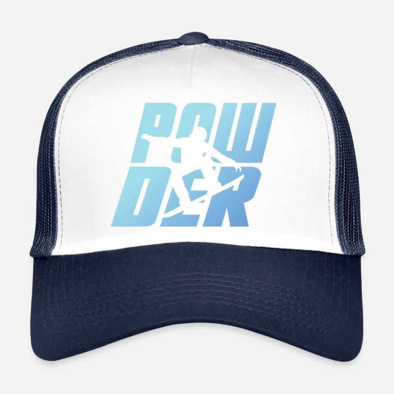 Snowboarder, Snowboard, Snowboard - Poudreuse Casquette trucker 
