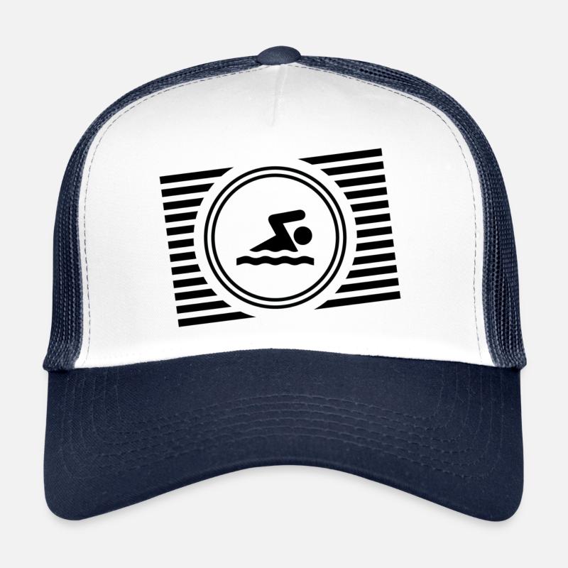 Swimming Water Sports Float Gift Trucker Cap