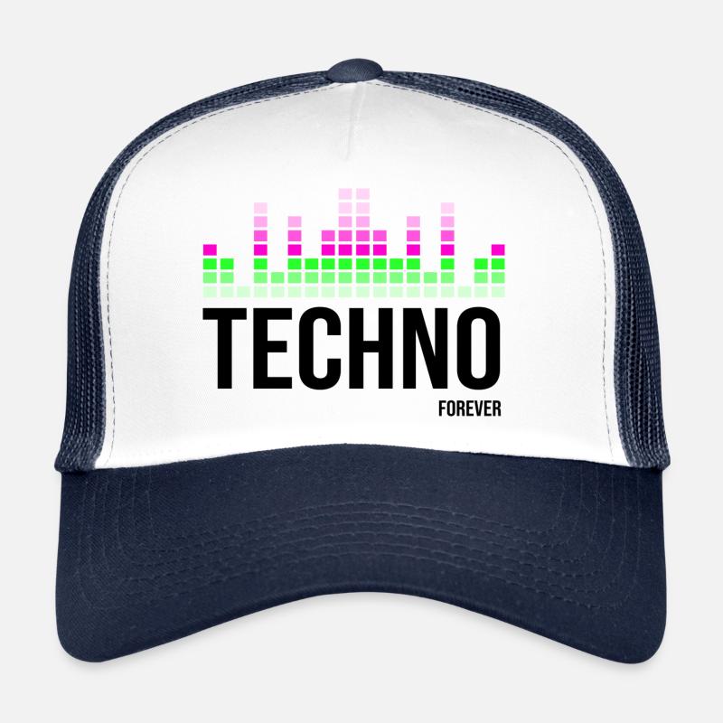Musique techno Casquette trucker 