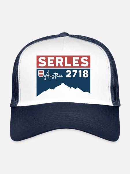 Serles Randonnée Innsbruck maître-autel du Tyrol - Casquette trucker  - blanc/marine - Devant