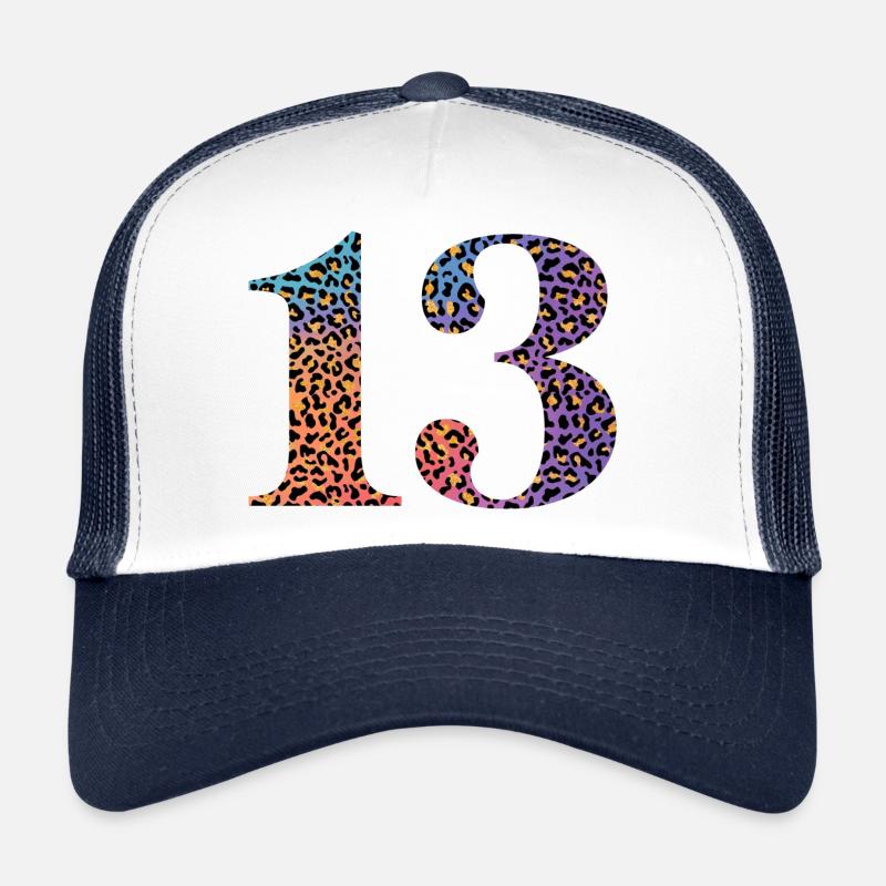 13e anniversaire léopard Casquette trucker 