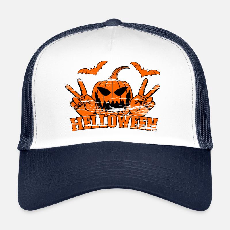 Symbole de la main de victoire de la paix Helloween utilisé Casquette trucker 